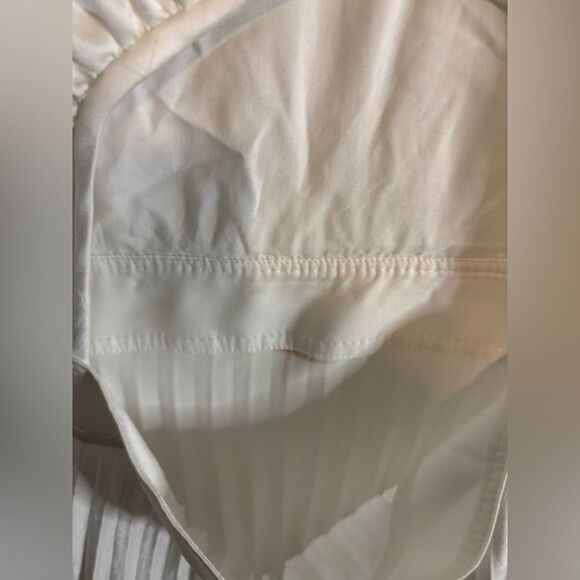 Sandro white Jolie Pleated Midi Dress NWT size 40/ us 8 - Picture 10 of 11